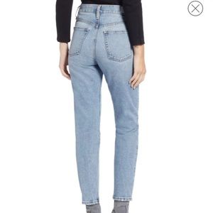 something navy jeans